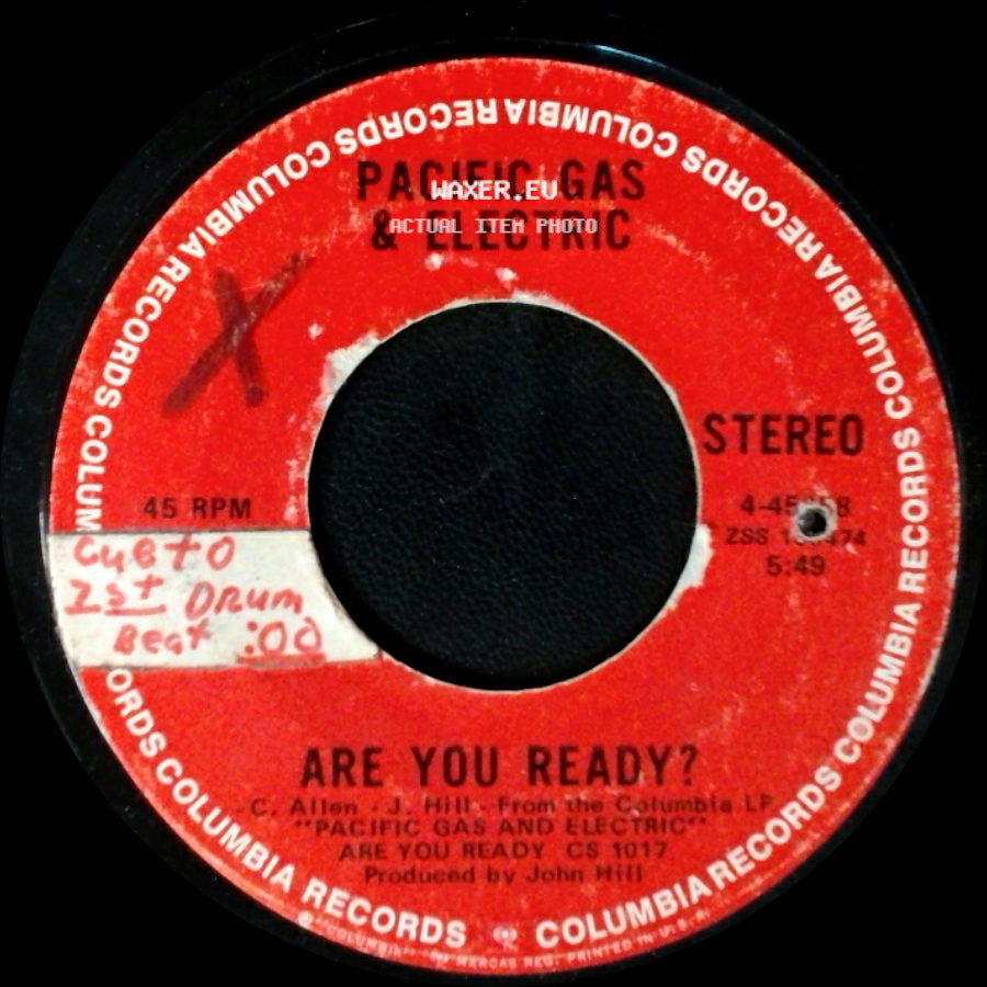 Pacific Gas & Electric / Staggolee - Are You Ready? / Pacific Gas & Electric side A