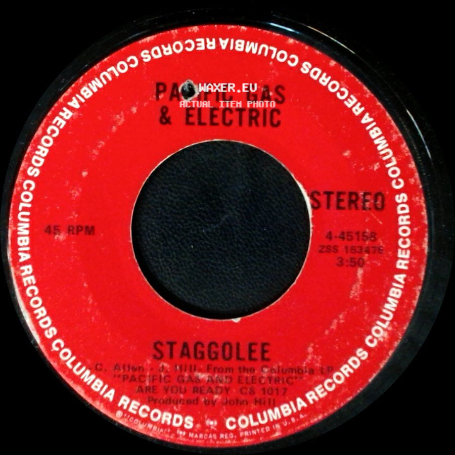 Pacific Gas & Electric / Staggolee - Are You Ready? / Pacific Gas & Electric side B