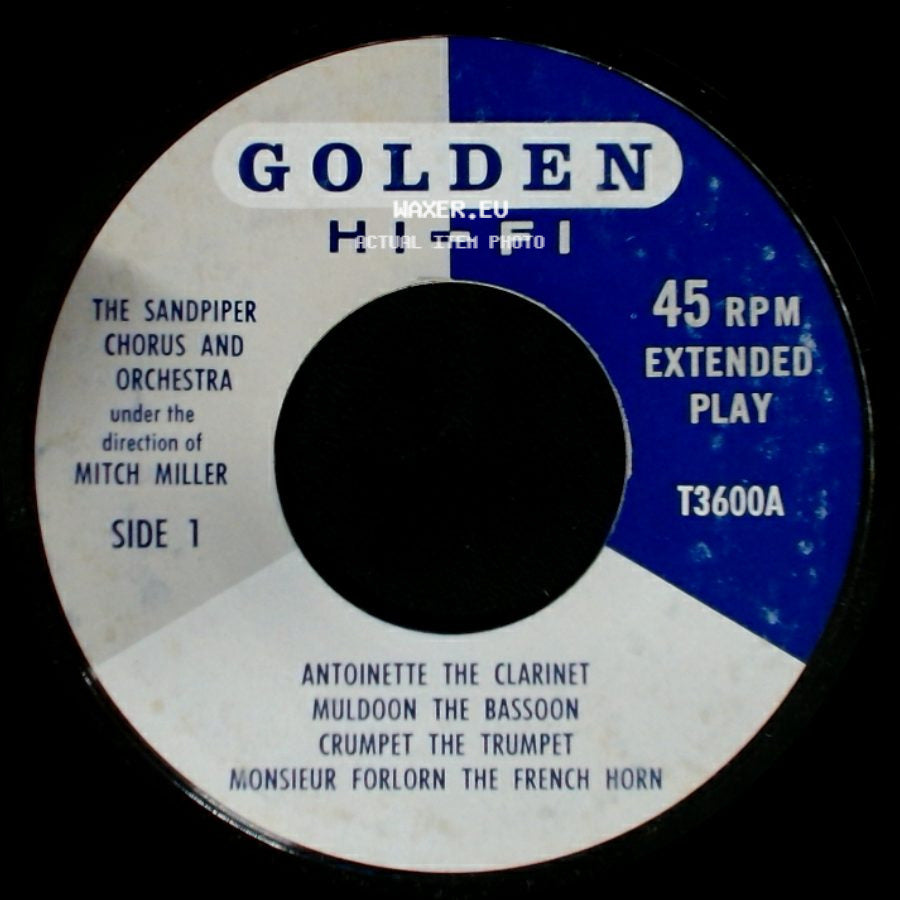 The Sandpiper Chorus And Orchestra / The Sandpiper Chorus And Orchestra Under The Direction Of Mitch Miller - Unknown Title A / Unknown Title B side A