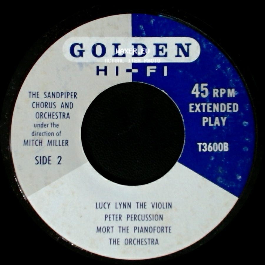 The Sandpiper Chorus And Orchestra / The Sandpiper Chorus And Orchestra Under The Direction Of Mitch Miller - Unknown Title A / Unknown Title B side B