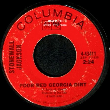Stonewall Jackson - Poor Red Georgia Dirt / If This House Could Talk side A