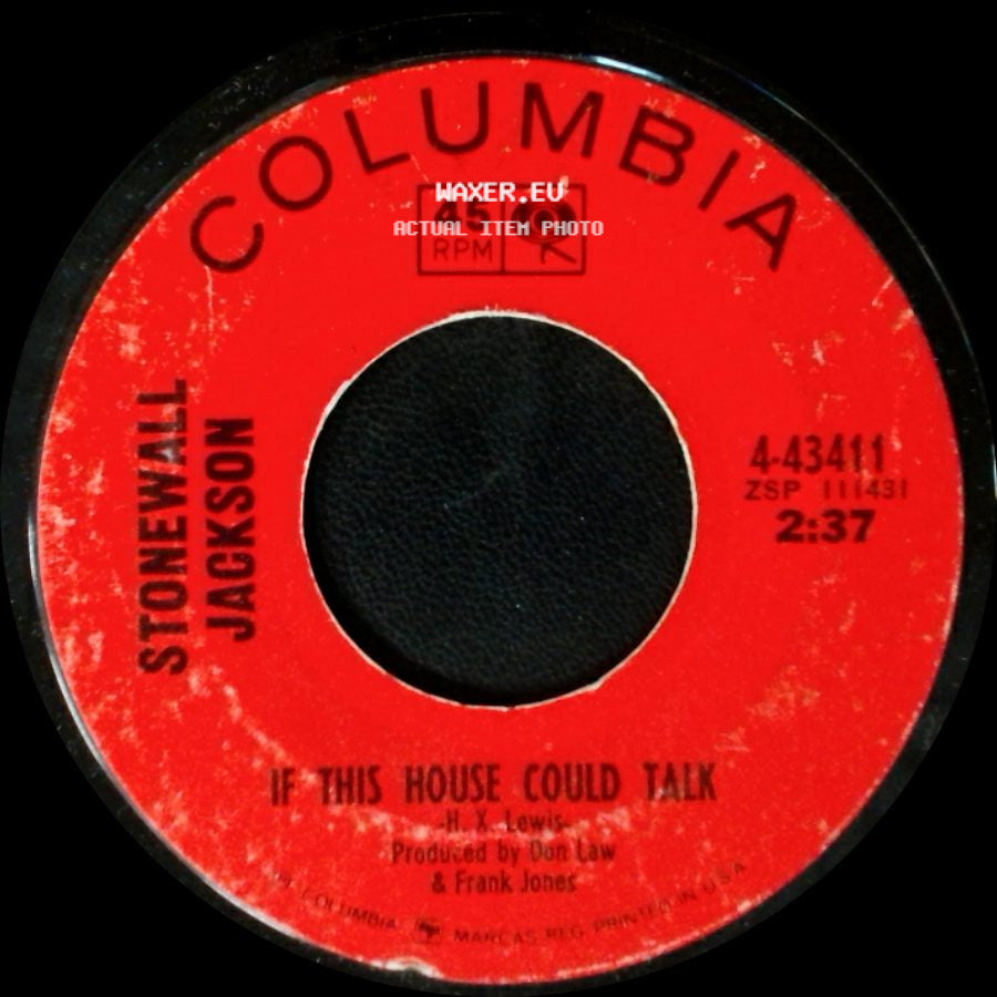 Stonewall Jackson - Poor Red Georgia Dirt / If This House Could Talk side B