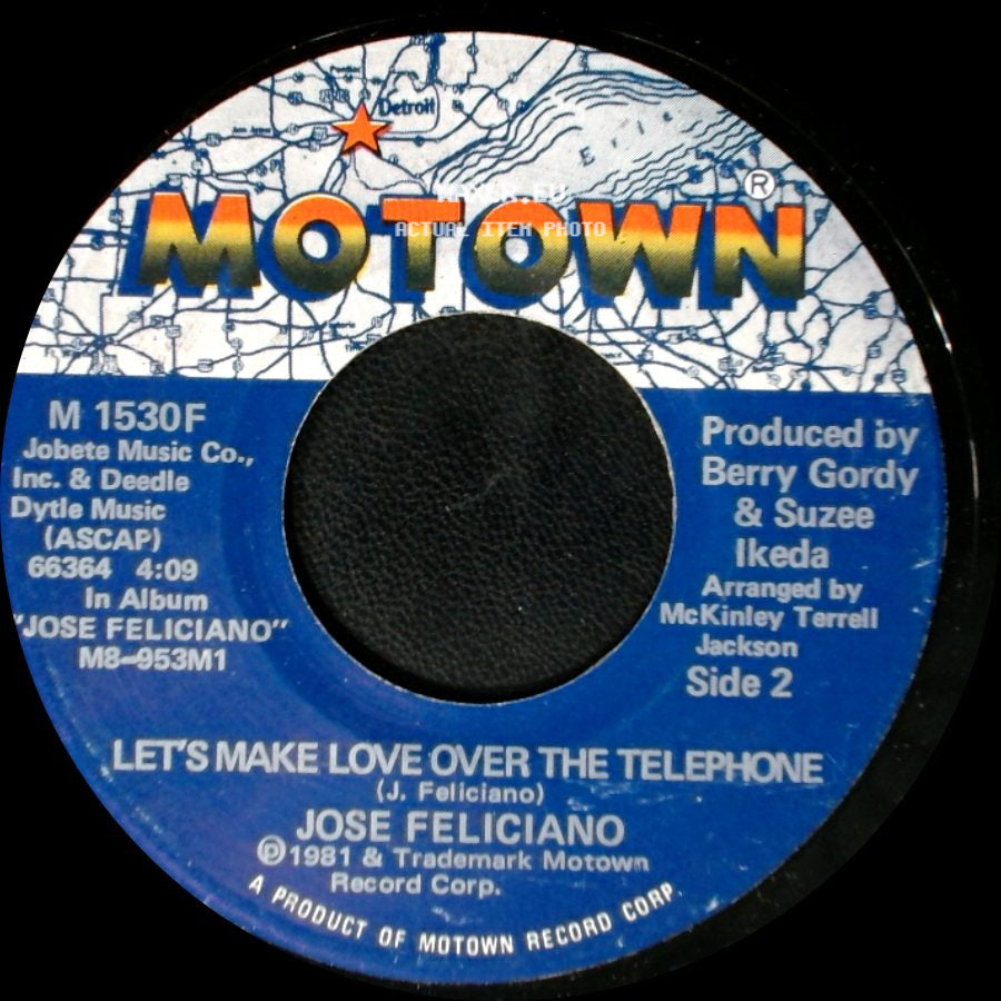 Jose Feliciano - I Wanna Be Where You Are / Let's Make Love Over The Telephone side B