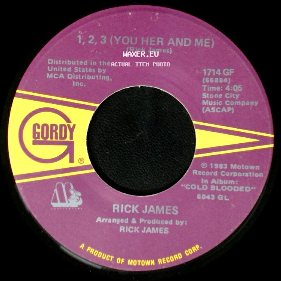 Rick James Featuring Smokey Robinson / Rick James - Ebony Eyes / 1, 2, 3 (You Her And Me) side B
