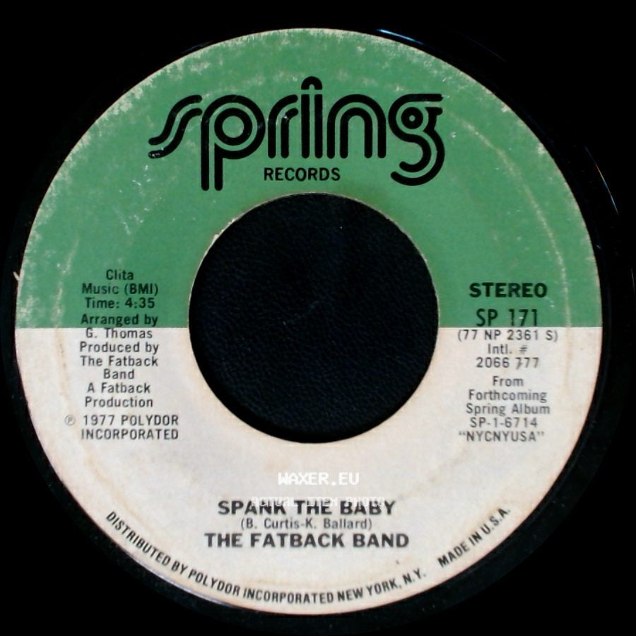 The Fatback Band - Double Dutch / Spank The Baby side B
