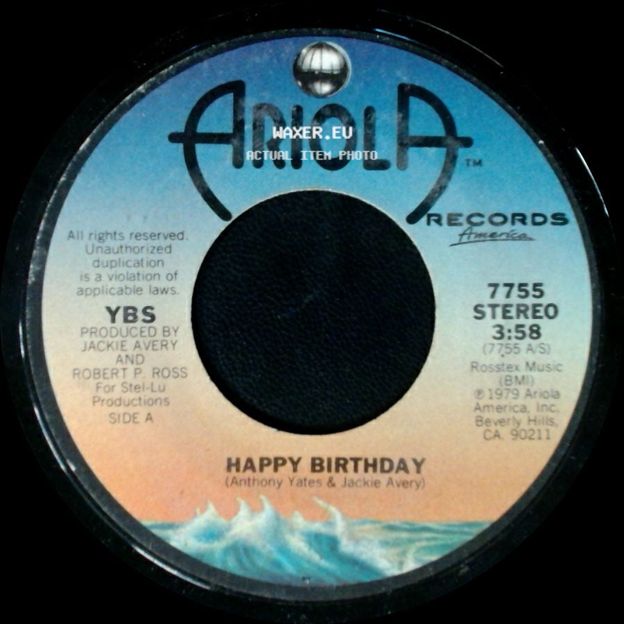 Ybs - Happy Birthday / I Could Love But One Boy side A