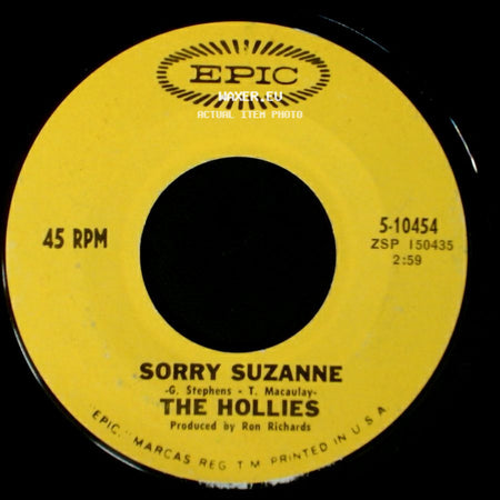 The Hollies - Not That Way At All / Sorry Suzanne side B