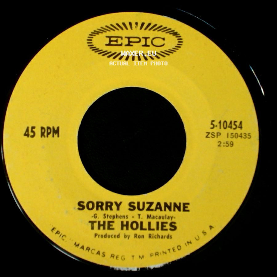 The Hollies - Not That Way At All / Sorry Suzanne side B