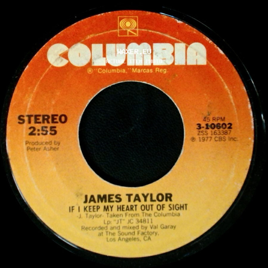 James Taylor - If I Keep My Heart Out Of Sight / Your Smiling Face side A