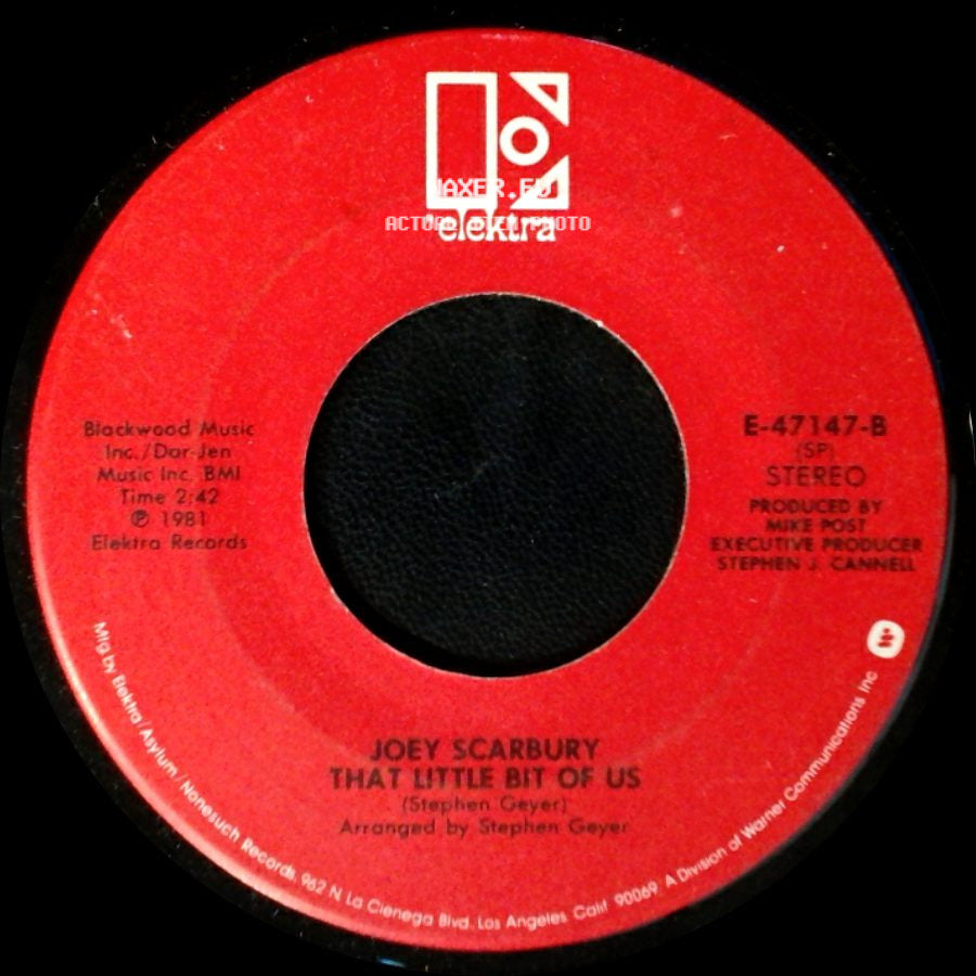 Joey Scarbury - That Little Bit Of Us / The Theme From "The Greatest American Hero" side A