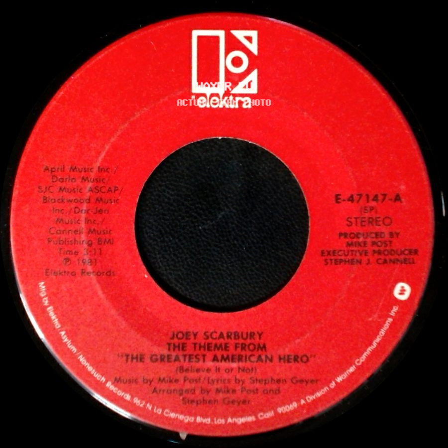 Joey Scarbury - That Little Bit Of Us / The Theme From "The Greatest American Hero" side B
