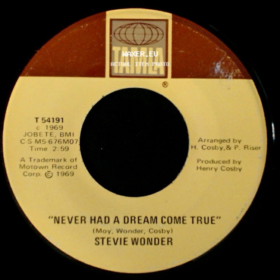 Stevie Wonder - Never Had A Dream Come True / Somebody Knows, Somebody Cares side A