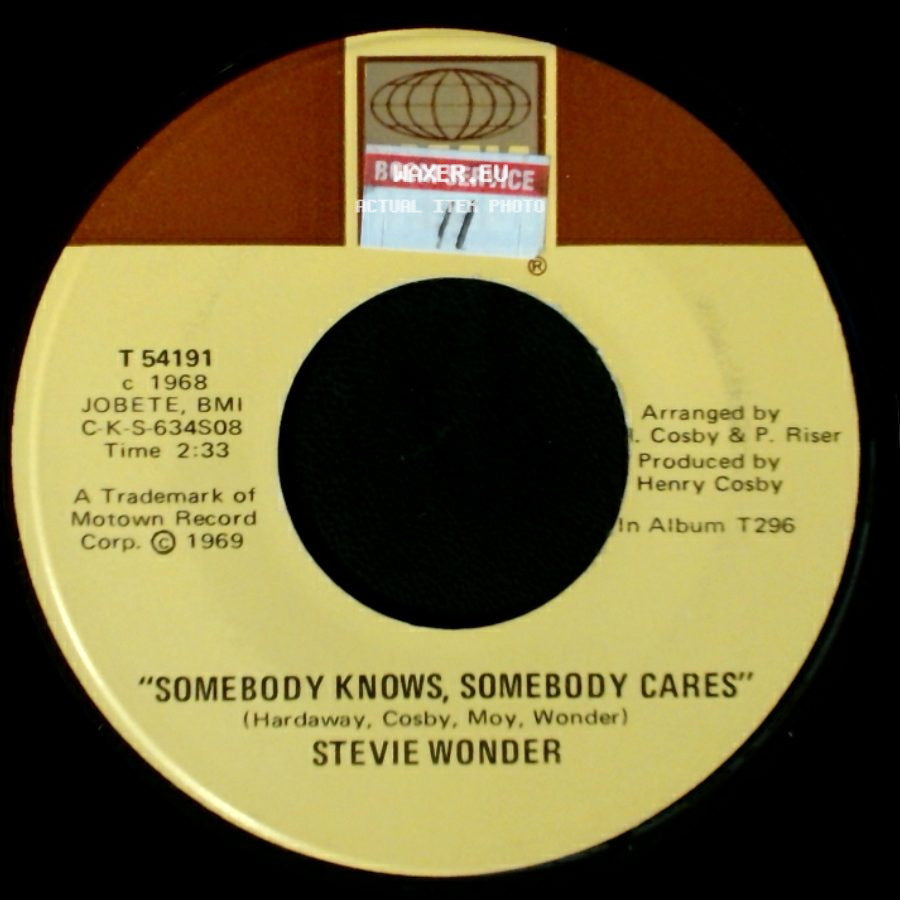 Stevie Wonder - Never Had A Dream Come True / Somebody Knows, Somebody Cares side B