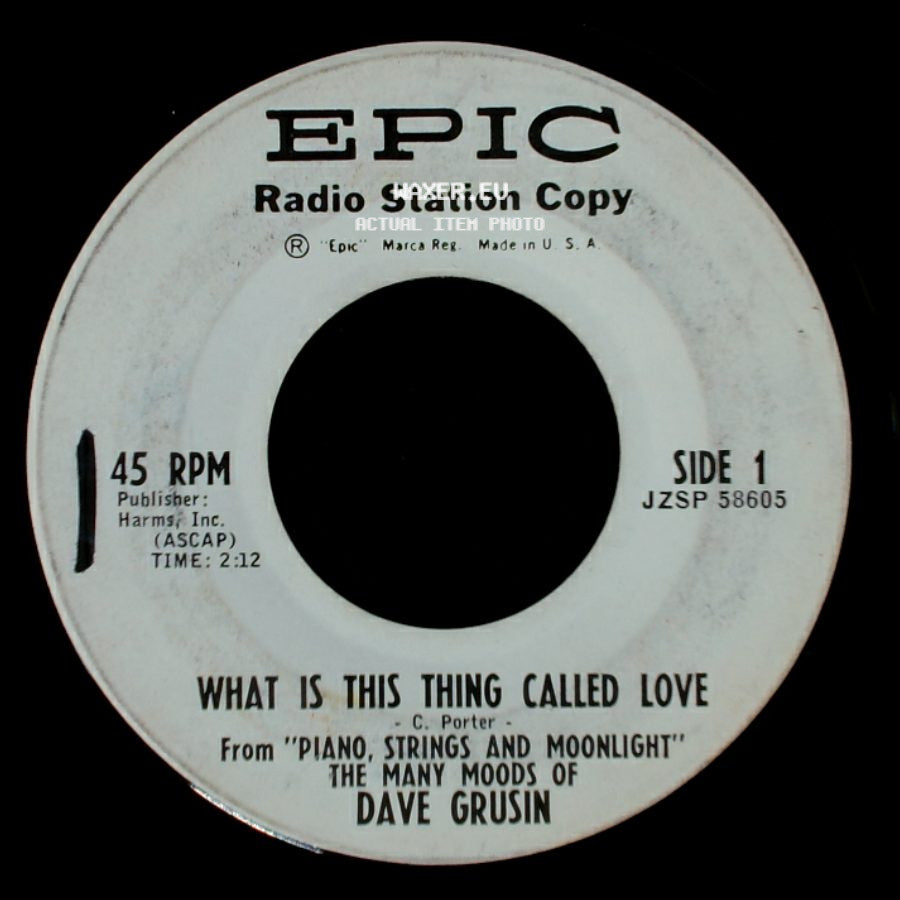 Dave Grusin - What Is This Thing Called Love / The Party's Over side A