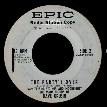 Dave Grusin - What Is This Thing Called Love / The Party's Over side B