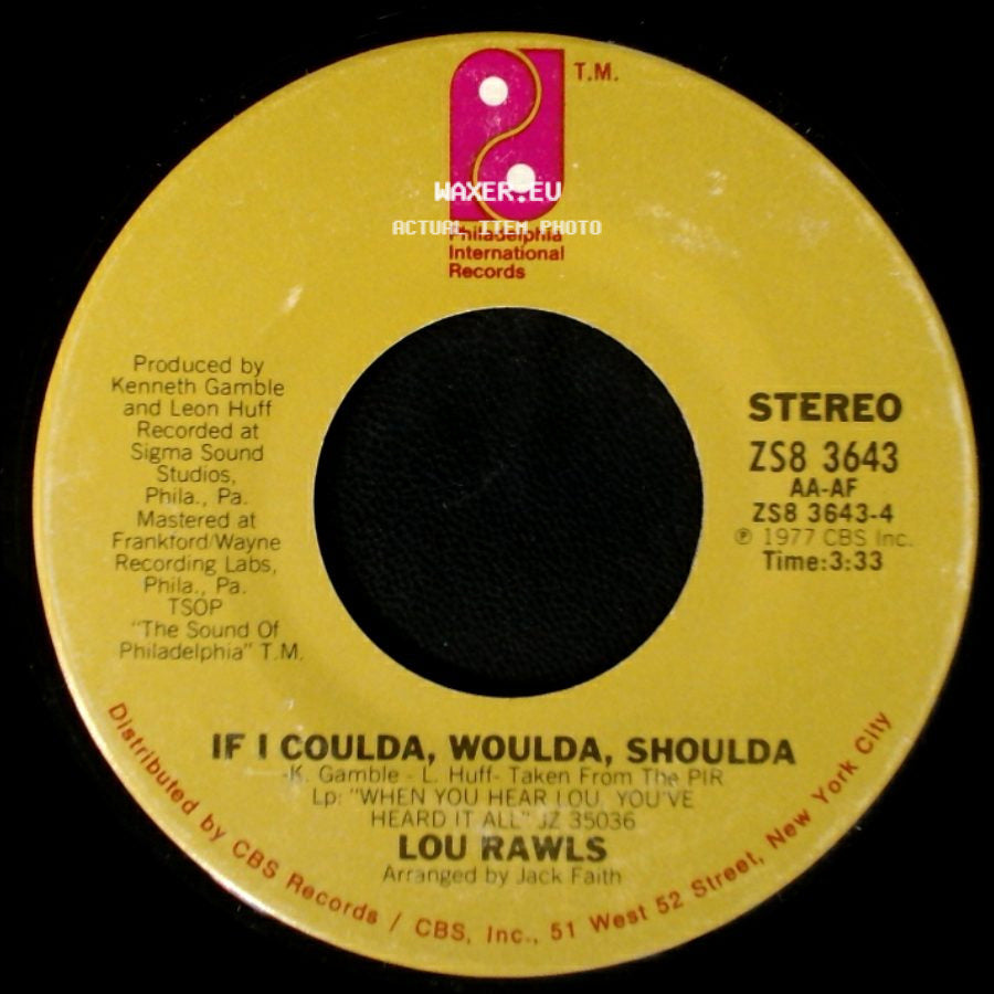 Lou Rawls - If I Coulda, Woulda, Shoulda / One Life To Live side A