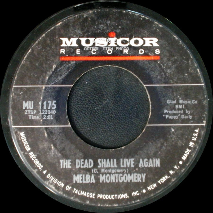 Melba Montgomery - Crossing Over Jordan / The Dead Shall Live Again side B