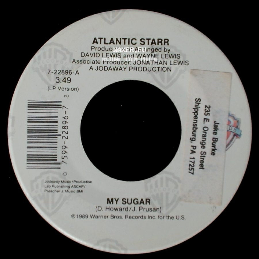 Atlantic Starr - I Can't Wait / My Sugar side B