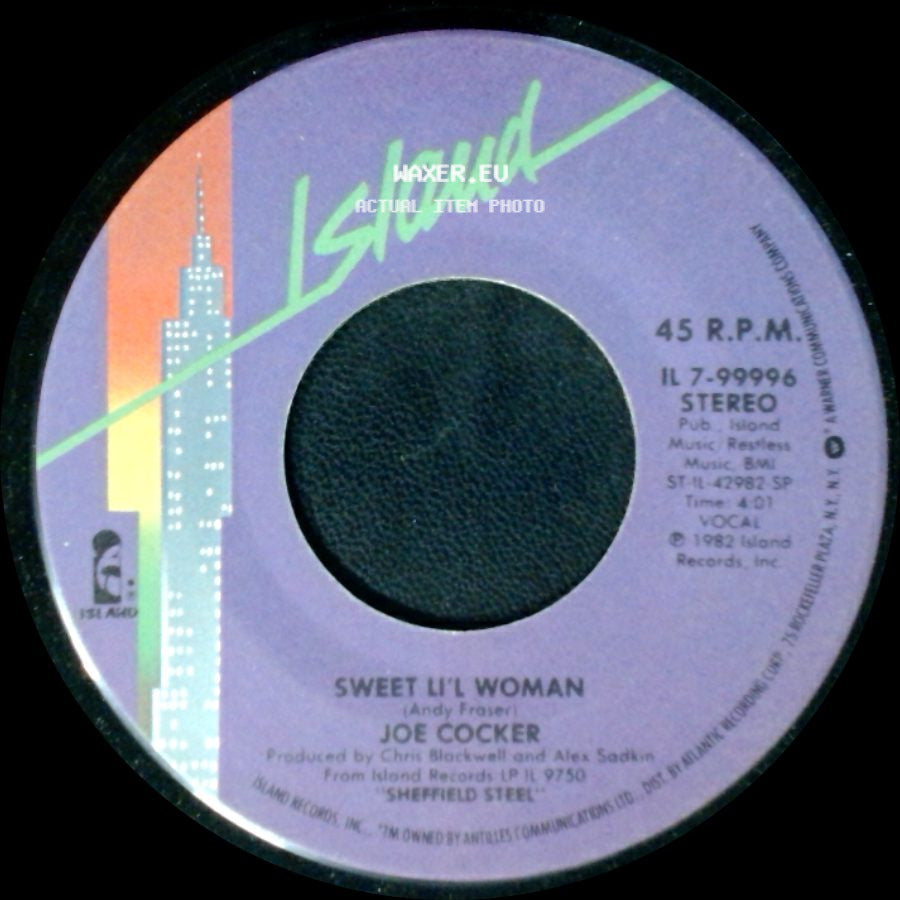 Joe Cocker / Joe Cocker And Jennifer Warnes - Sweet Li'l Woman / Up Where We Belong side A