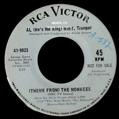 Al (He's The King) Hirt, Trumpet - (Theme From) The Monkees / The Evil One side A