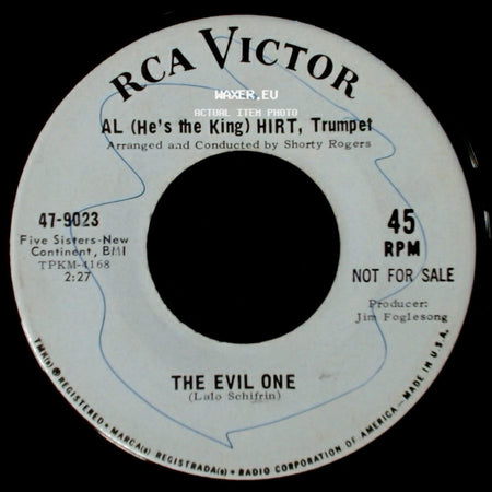 Al (He's The King) Hirt, Trumpet - (Theme From) The Monkees / The Evil One side B