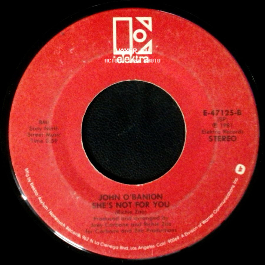 John O'banion - Love You Like I Never Loved Before / She's Not For You side B