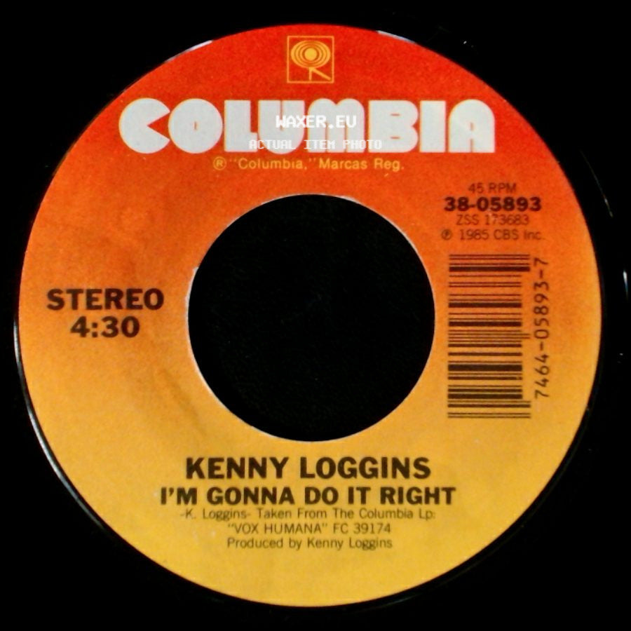 Kenny Loggins - I'm Gonna Do It Right / Danger Zone side A