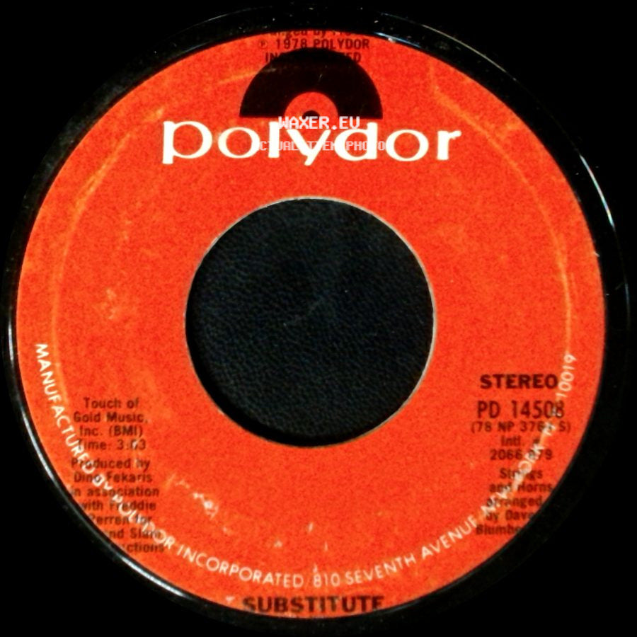 Gloria Gaynor - Substitute / I Will Survive side A