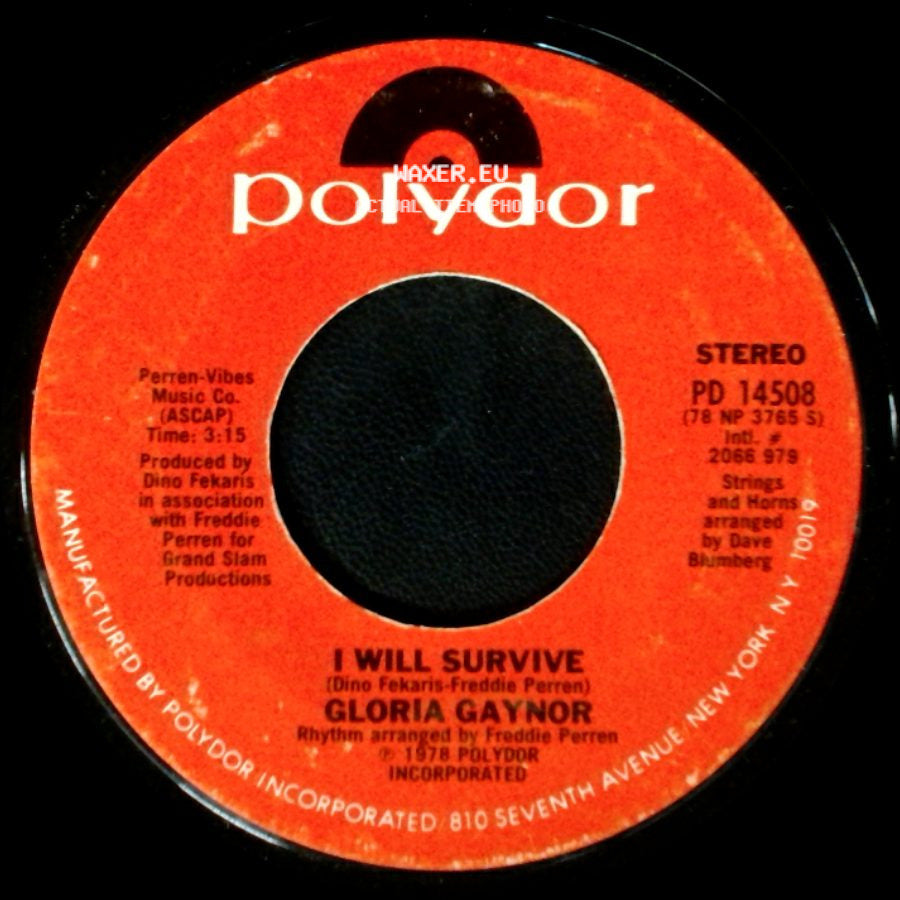 Gloria Gaynor - Substitute / I Will Survive side B