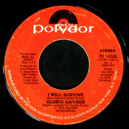 Gloria Gaynor - Substitute / I Will Survive side B