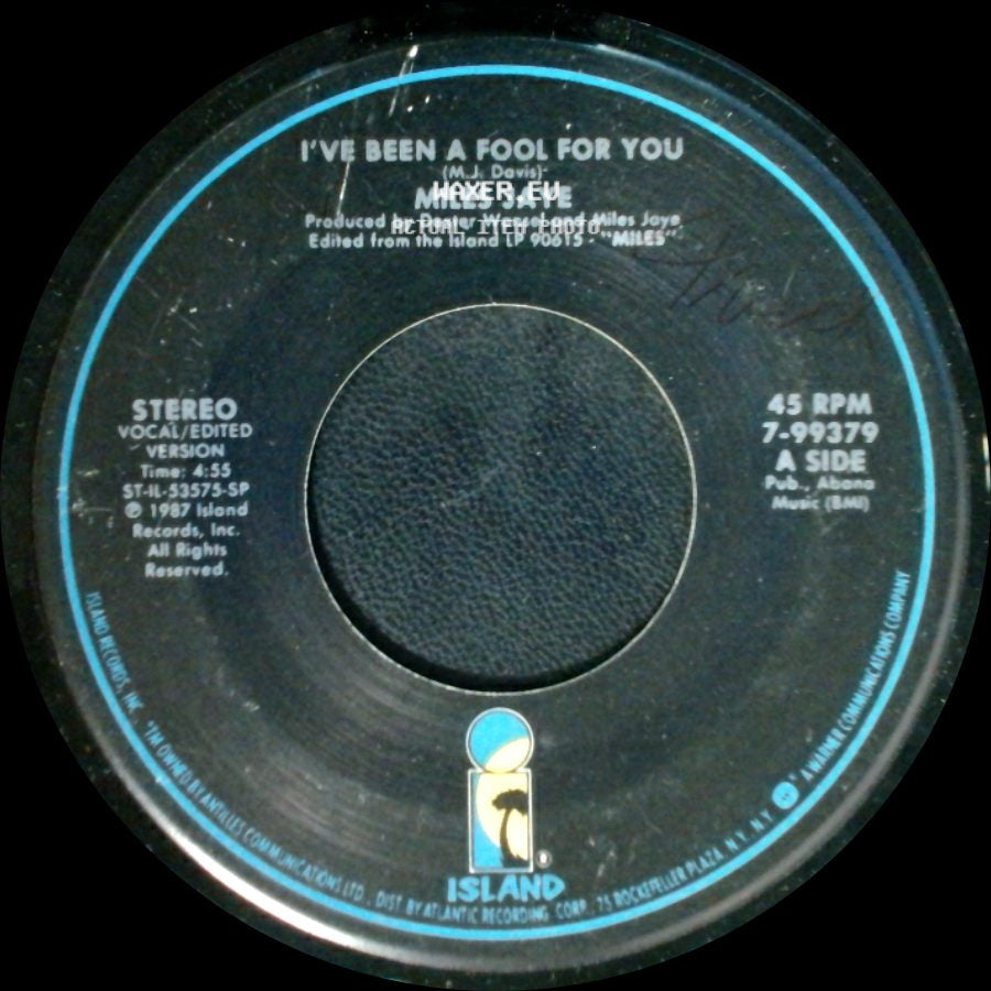 Miles Jaye - I've Been A Fool For You / Happy 2 Have U side A
