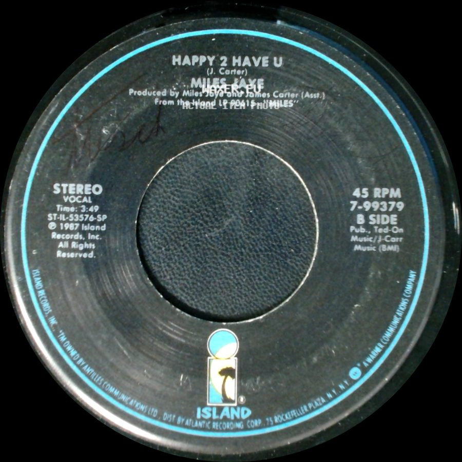 Miles Jaye - I've Been A Fool For You / Happy 2 Have U side B