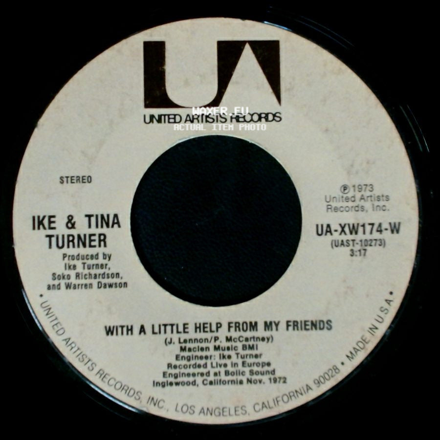 Ike & Tina Turner - With A Little Help From My Friends / Early One Morning side A