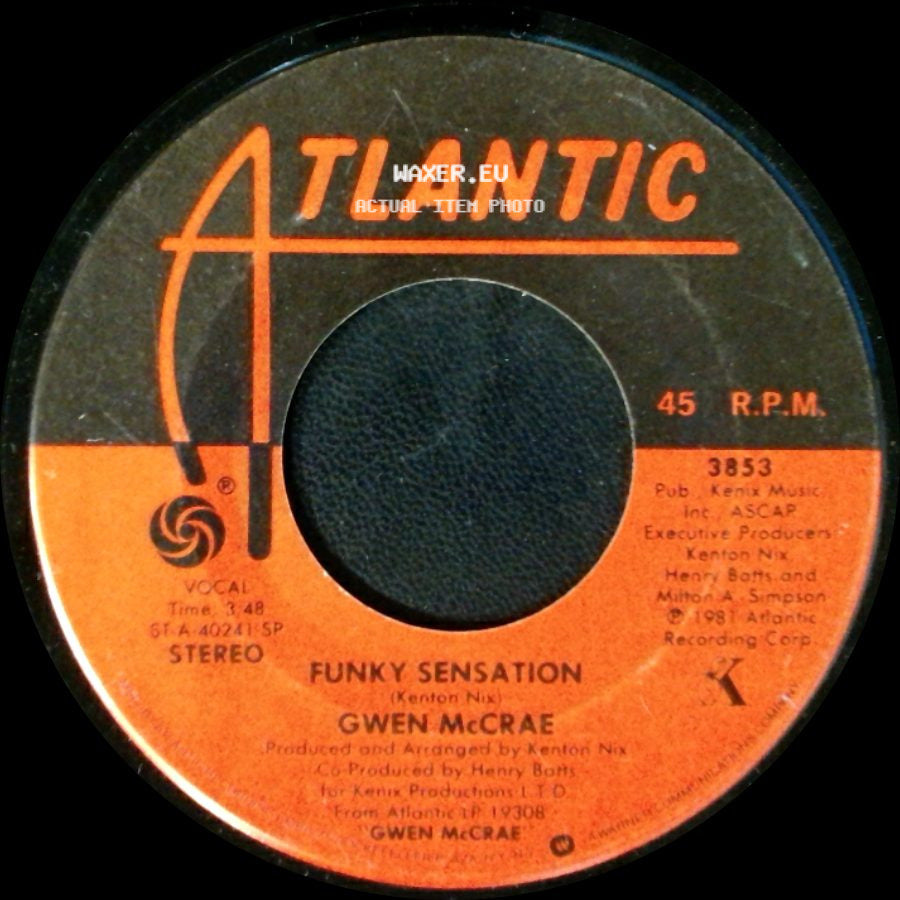 Gwen Mccrae - Funky Sensation / Have A Good Time side A