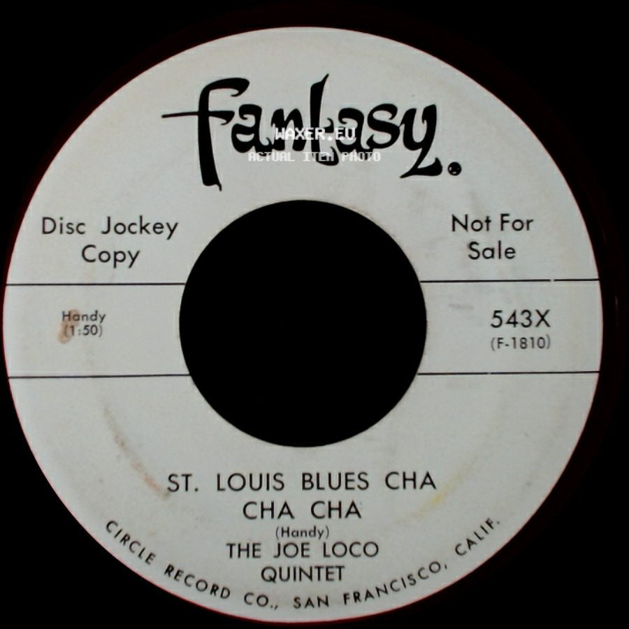The Joe Loco Quintet - Bella Merecumbé / St. Louis Blues Cha Cha Cha side B
