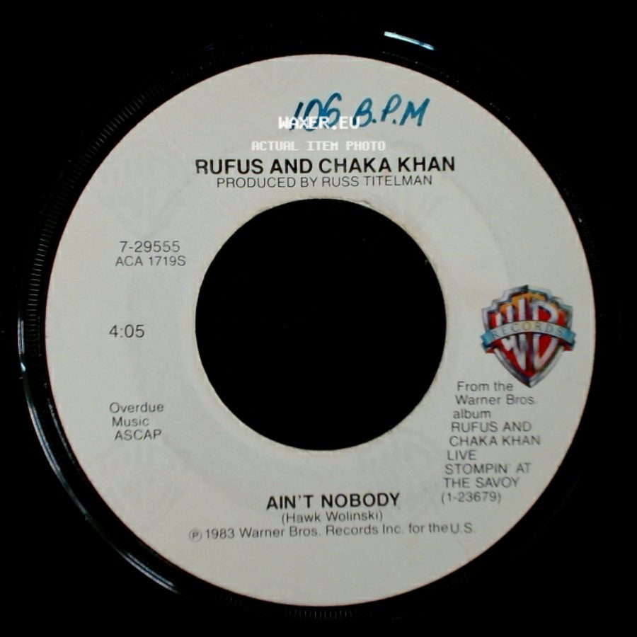 Rufus And Chaka Khan - Sweet Thing / Ain't Nobody side B