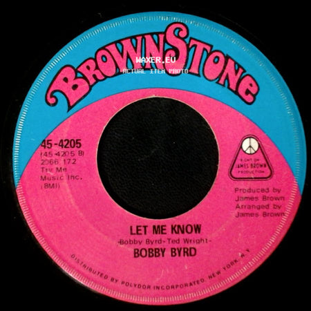 Bobby Byrd - Keep On Doin' What You're Doin' / Let Me Know side B