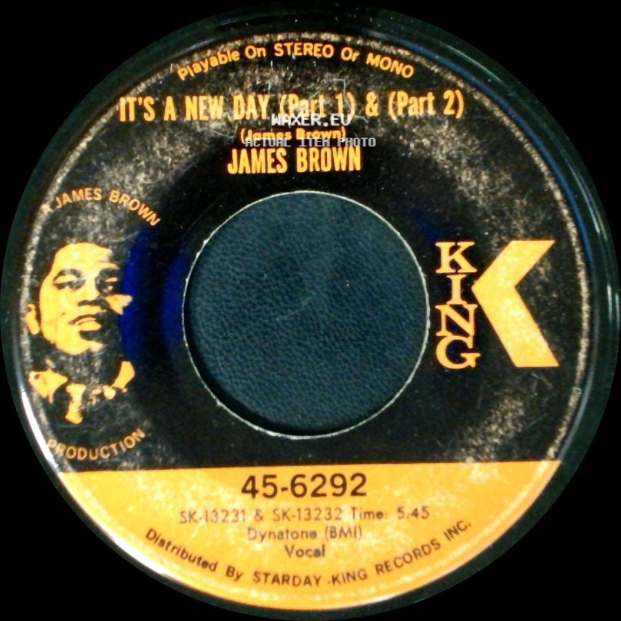 James Brown - It's A New Day (Part 1) & (Part 2) / Georgia On My Mind side A