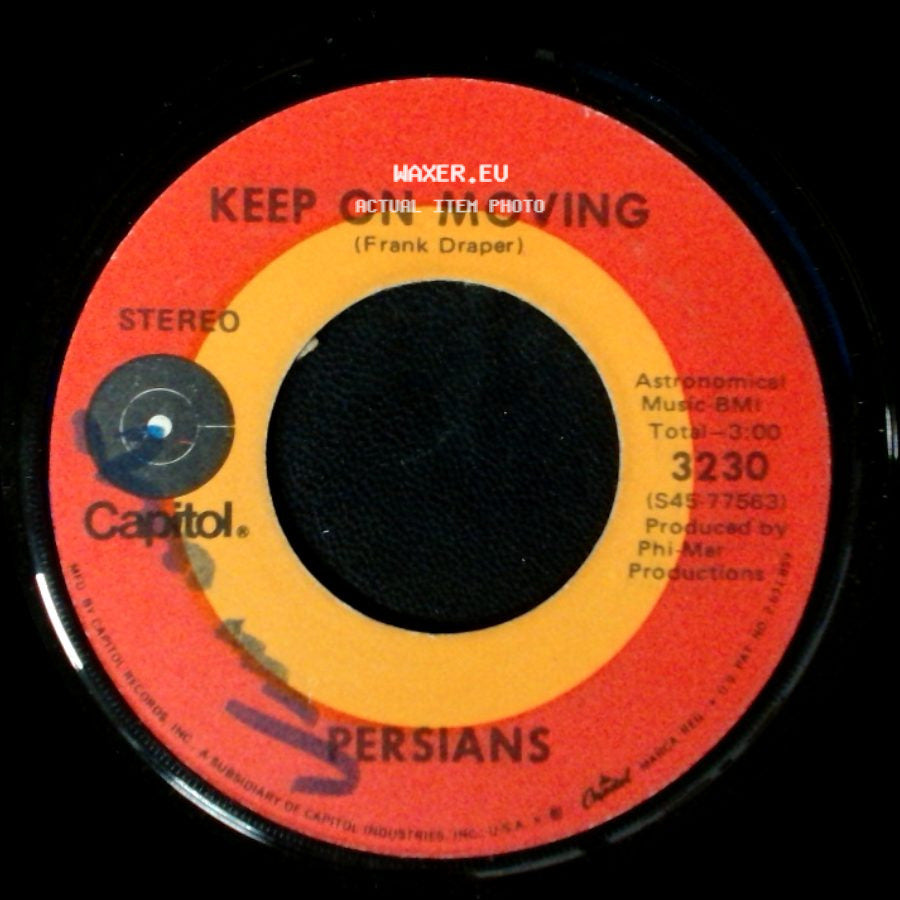 Persians - Your Love / Keep On Moving side B