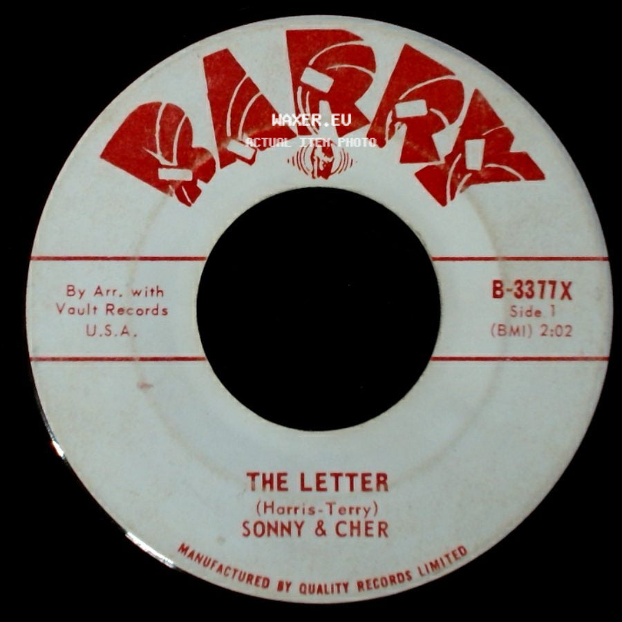 Sonny & Cher / Sonny & His Orch. - The Letter / Spring Fever side A