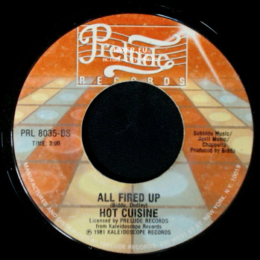 Hot Cuisine - Who's Been Kissing You? / All Fired Up side B