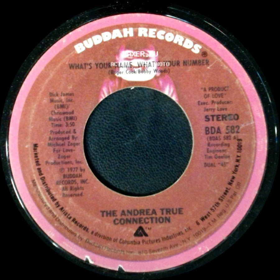 The Andrea True Connection - What's Your Name What's Your Number / Fill Me Up (Heart To Heart) side A