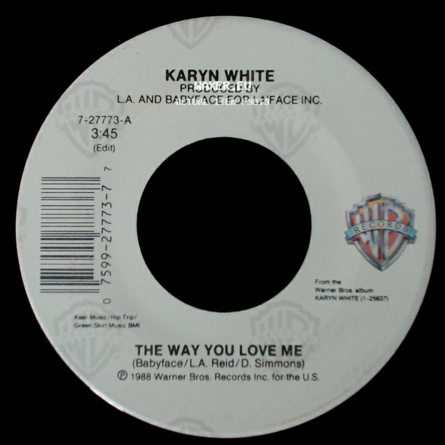 Karyn White - Love On The Line / The Way You Love Me side B