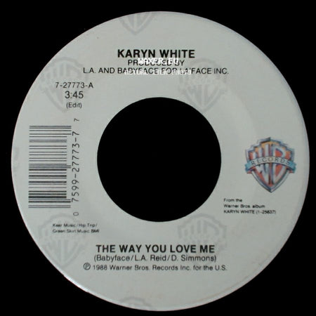 Karyn White - Love On The Line / The Way You Love Me side B