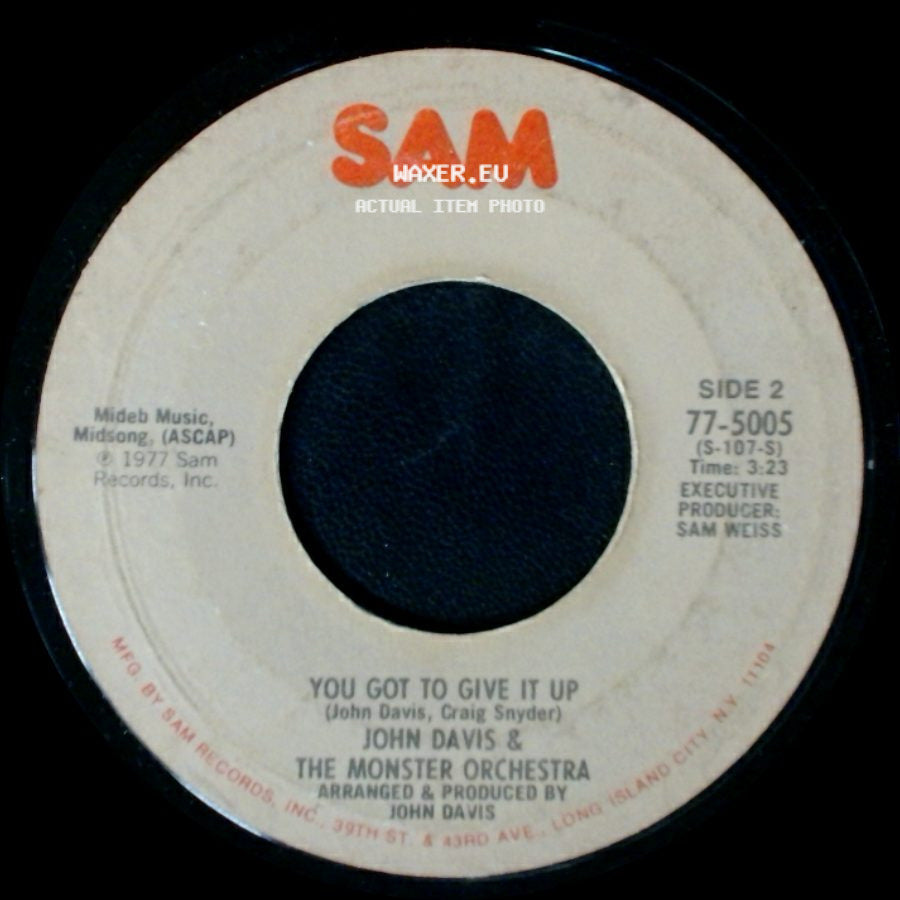 John Davis & The Monster Orchestra - Up Jumped The Devil / You Got To Give It Up side B