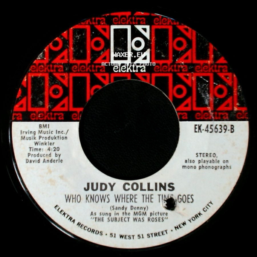 Judy Collins - Both Sides Now / Who Knows Where The Time Goes side B