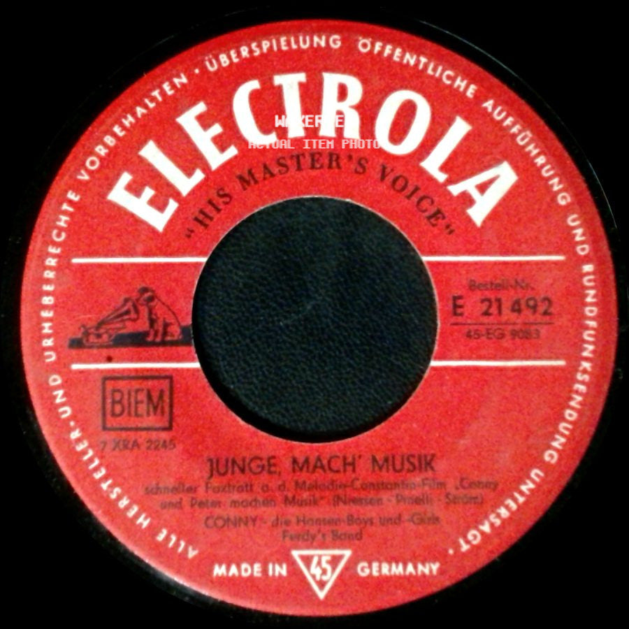 Conny - Die Hansen-Boys Und -Girls - Fredy's Band - Lago Maggiore / Junge, Mach' Musik side B