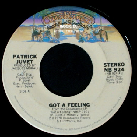 Patrick Juvet - Got A Feeling / I Love America side A