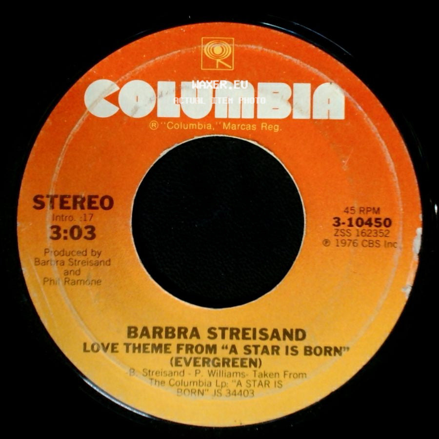 Barbra Streisand - I Believe In Love / Love Theme From "A Star Is Born" (Evergreen) side B