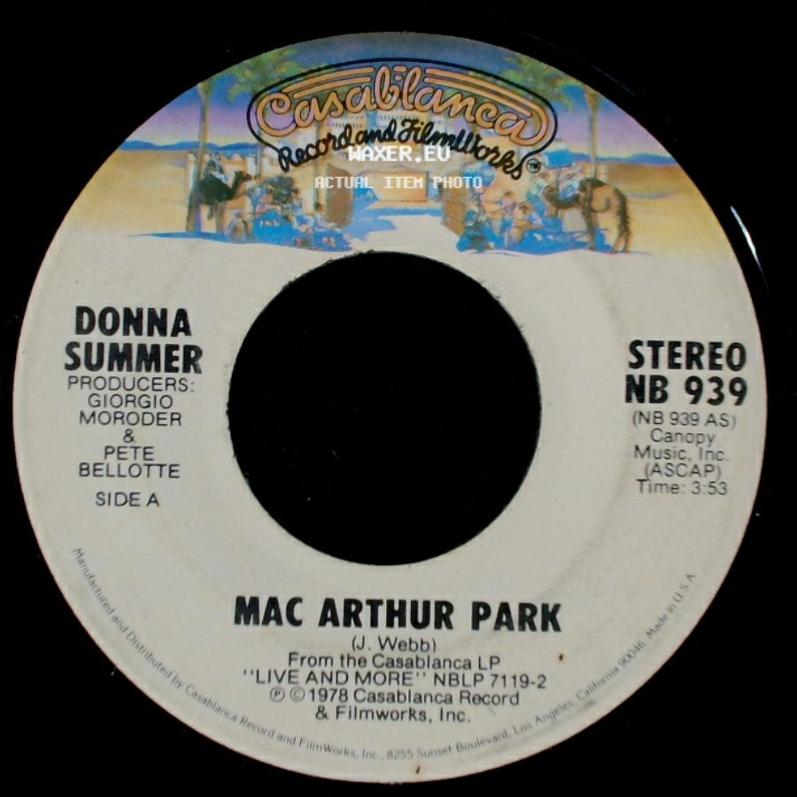 Donna Summer - Mac Arthur Park / Once Upon A Time side A